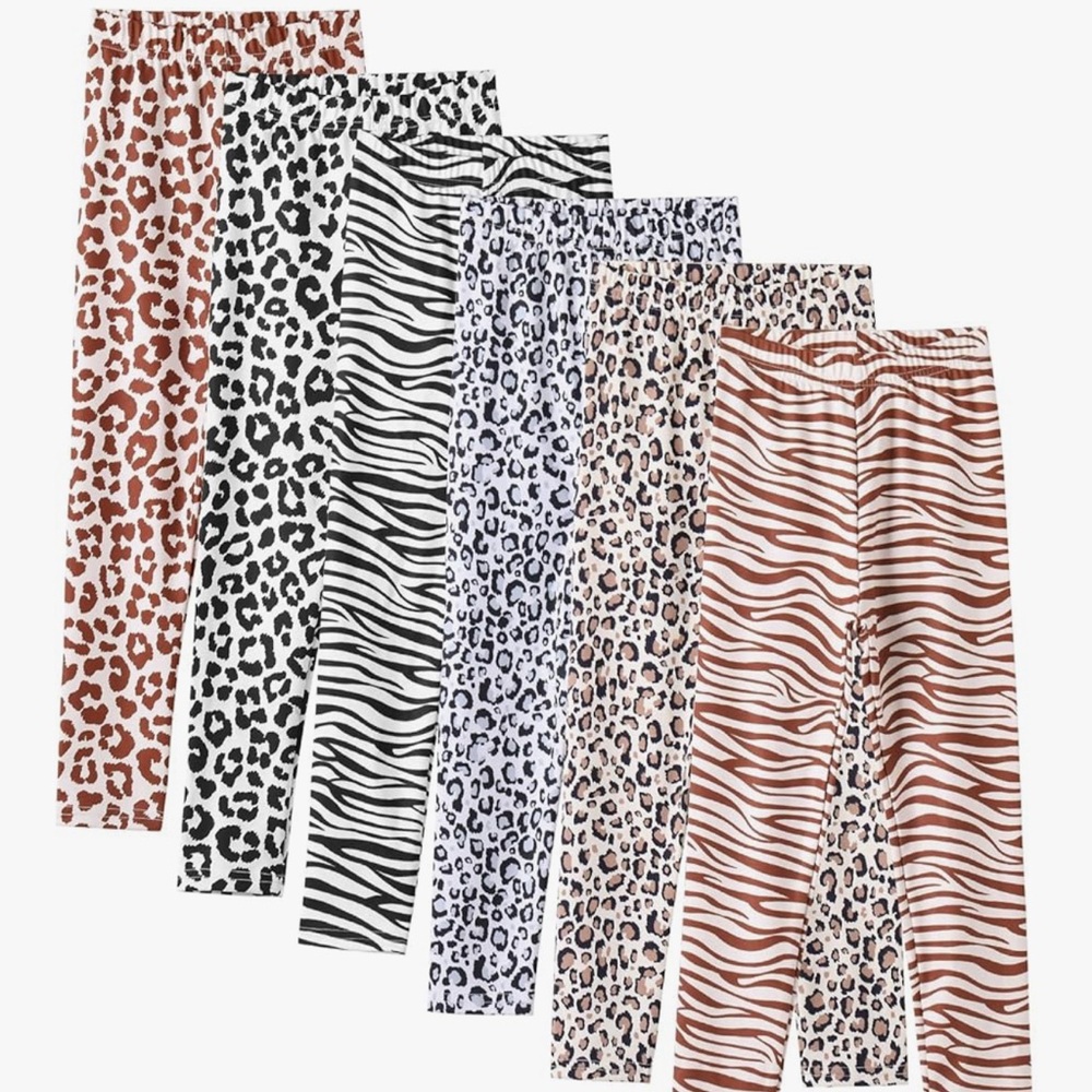 BRAND NEW - 6 Pairs Girls Leggings
